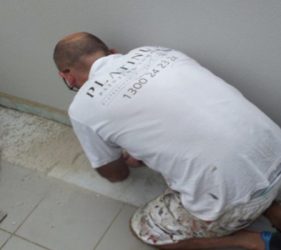 Platinum Painting team performing crack repairs and waterproofing at a coastal strata property in Rose Bay.