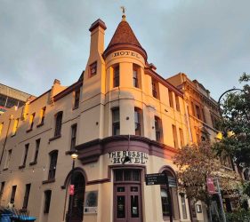 Sydney’s Oldest Pub – Iconic Federation-style exterior beautifully repainted.
