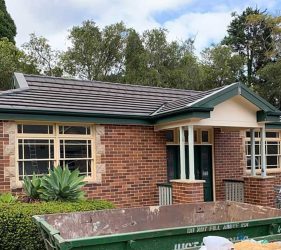 Grand Entrance Repaint – Full exterior transformation of a luxury home.