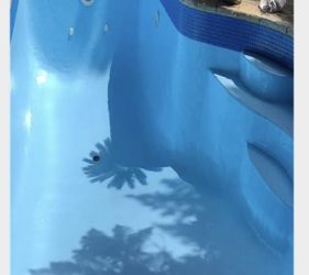 Completed epoxy pool coating Sydney – smooth, durable finish after two coats of high-performance epoxy