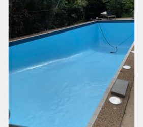 Completed swimming pool epoxy coating in Vaucluse Sydney – smooth, durable finish with premium epoxy paint