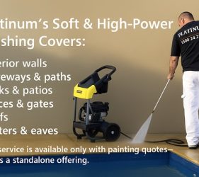Professional soft and high-power washing services by Platinum Painting in Sydney